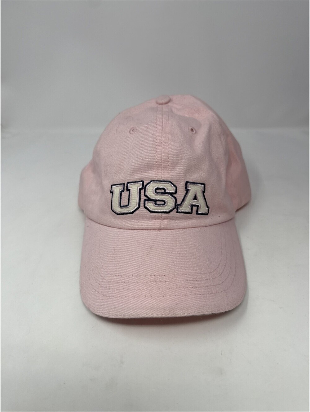 Pink USA Hat Pink Hat Adjustable Hat Adult Fit Hat Pink